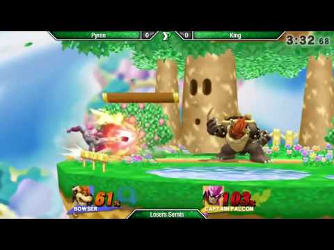 EVAC 19/8/16 - King (Bowser) vs Pyren (C.Falcon/Fox) - Losers Semis - Smash 4