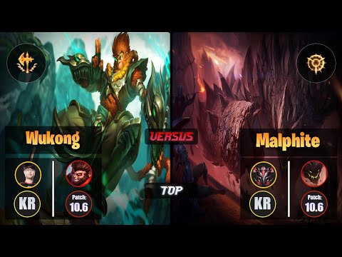 Sword WUKONG (Top) [Conqueror] VS MALPHITE - Grandmaster KR Patch 10.6