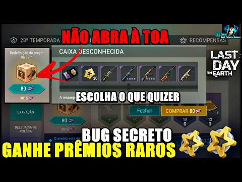 ●BUG SECRETO NA CAIXA DA EXTRAÇÃO! ESCOLHA O ITEM! MUITAS ESTRELAS/CARTEIRAS 👁 Last Day On Earth