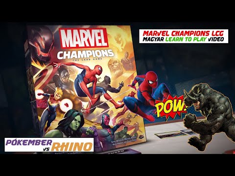 Marvel Champions Társasjáték | Pókember vs Rhino! | HOPPÁ! Játék is, nem csak bemutató! - Game-Obscura