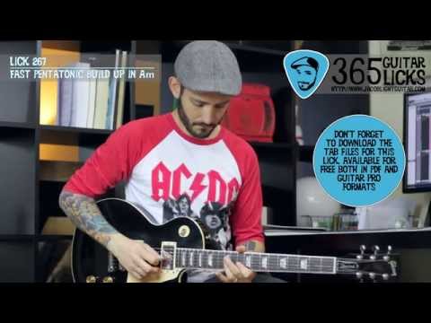 Lick 267/365 - Fast Pentatonic Build Up in Am | 365 Guitar Licks Project