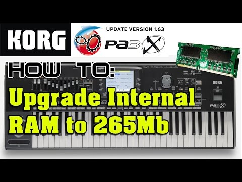 Installing A New RAM Upgrade For Korg Pa3X Arranger Keyboard