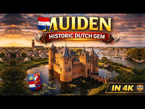 Historic Dutch Town / A Real Medieval Castle in the Netherlands?! 🏰🇳🇱 | Muiden Walking Tour 🇳🇱 | 4K