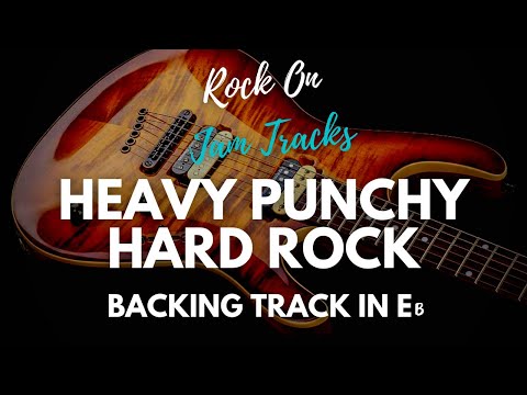 Heavy Punchy Hard Rock Guitar Backing Track In Eb Minor