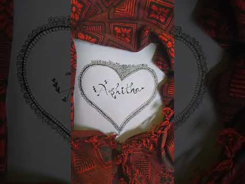 Ashitha❤️✨|Name art#ashitha#nameart#nameartcalligraphy#nameartshorts#youtubeshorts#shorts