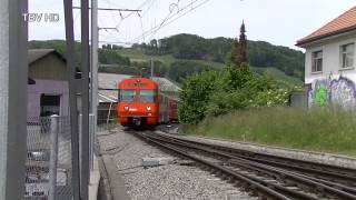 preview picture of video 'Worb Bahnhof RBS - S-Bahnlinie 7 und Tramlinie 6'