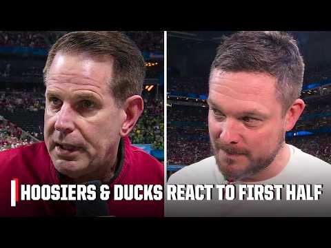 Curt Cignetti & Dan Lanning react to lopsided first half of 2026 Peach Bowl | ESPN College Football