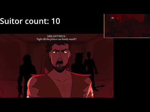 How many suitors did Telemachus fight off in "Odysseus"?