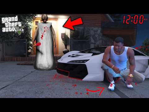 GTA 5 : Franklin Escaped From Granny At 12 AM ! (GTA 5 mods)