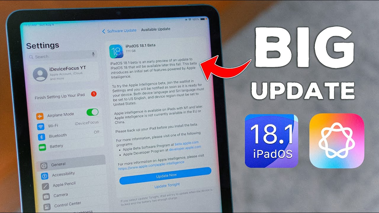 How To Install iPadOS 18.1 Beta with Apple Intelligence (BIG UPDATE)