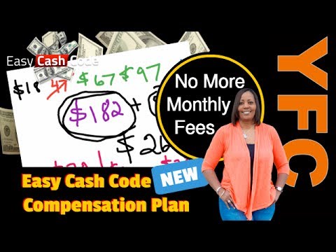 Easy Cash Code Compensation Plan 2017 No More Monthly Fees Make Money Online Up To $232 Per Person Video