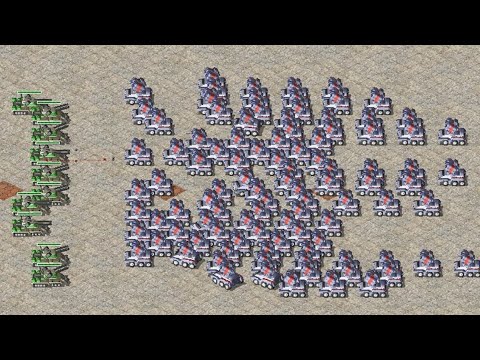 10 Apocalypse vs 100 IFV's🎮Red Alert 2