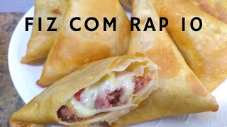 SALGADO DE CALABRESA COM MUSSARELA!!! ( FEITO COM RAP 10 )