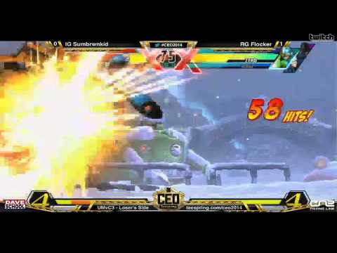 CEO 2014 UMVC3 TOP 8: RG Flocker Vs IG Sumbrwnkid