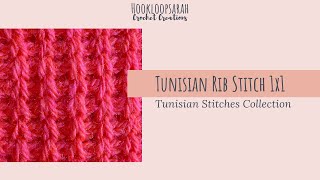 Tunisian Rib Stitch 1x1 - TUNISIAN STITCHES COLLECTION