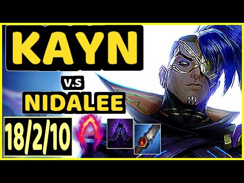KARASMAI (KAYN) vs NIDALEE - PENTAKILL 18/2/10 KDA JUNGLE CHALLENGER GAMEPLAY - NA