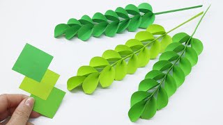 🌿 Easy Paper Leaf Craft Tutorial | How to make Leaves of Paper