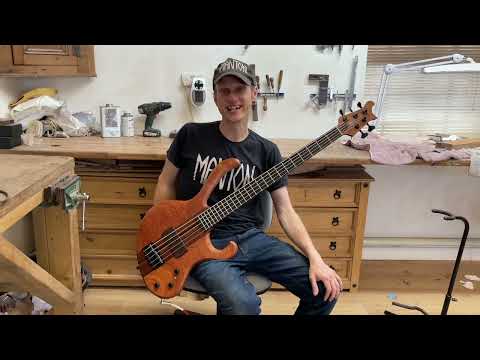 Manton Customs Ascendant 5 String Bass - African Rosewood, Nordstrand Sting Ray Pickup image 12