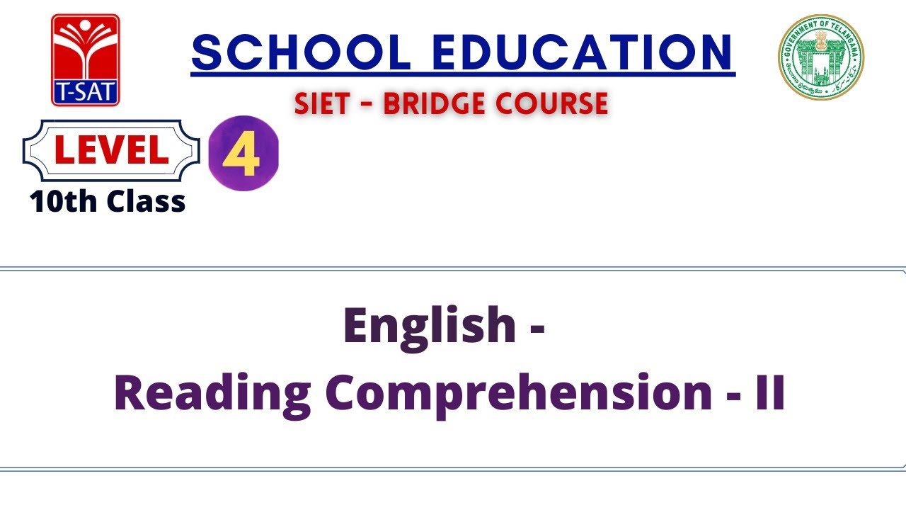 L4 ( 10th ) || English - Reading Comprehension - II
