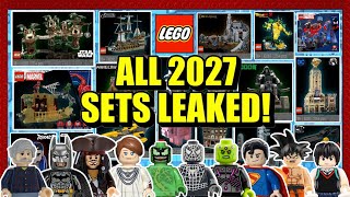 ALL NEW LEGO 2027 SETS LEAKED (SO FAR)! Marvel, Star Wars, Harry Potter, Icons, Minecraft & MORE!