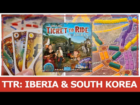 Ticket to Ride Map Collection 8 Iberia & South Korea Review