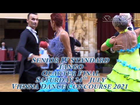 Vienna Dance Concourse 2021 - Senior IV Standard Tango WDSF - Quarter Final - 24 July 2021