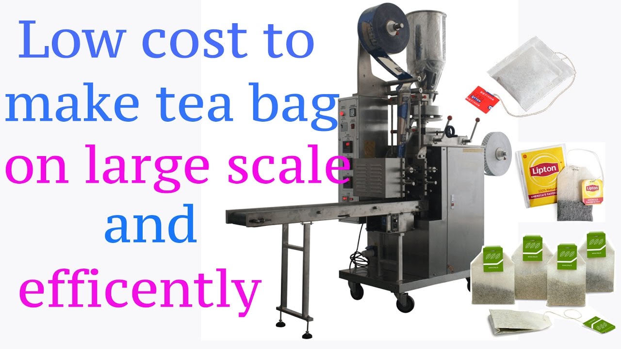 tea bag packing machine with string and tag