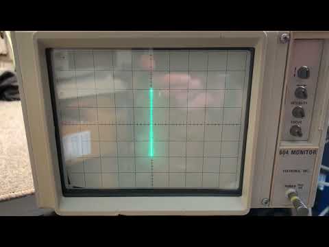 Tektronix Model 604 Monitor 'Scope Demo 1
