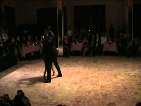  Adrian Aragon  and  Erica Boaglio  are  dancing  to  the  tango  "  En Esta Tarde Gris  "