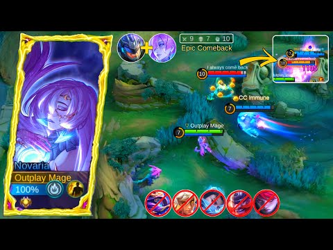 NOVARIA COMBO JOHNSON AUTO 1 HIT! NOVARIA BEST BUILD & EMBLEM 2026 | MOBILE LEGENDS