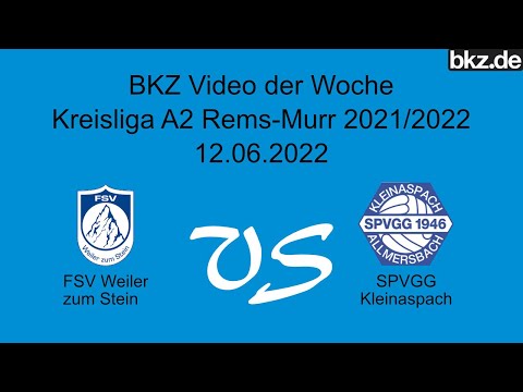 Fußball-Kreisliga A2: FSV Weiler zum Stein - Spvgg Kleinaspach/Allmersbach