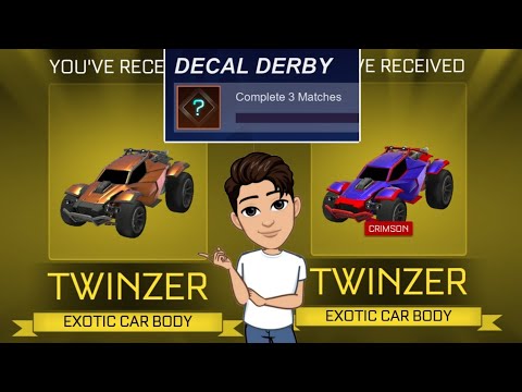 Lucky Decal Derby present opening in Rocket League Sideswipe!🔥