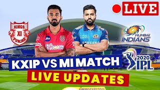 Kings XI Punjab vs Mumbai Indians Match Live Update | IPL 2020 | KXIP Vs MI