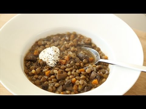Mushroom and Lentil Soup - Everyday Food with Sarah Carey