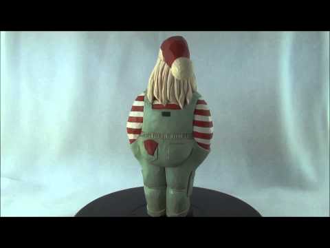 GA22 American Santa Wearing Overalls