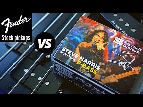 Fender Stock Pickups vs Seymour Duncan SPB-4 Steve Harris