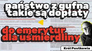 Państwo z gufna - oto dopłaty do emerytur uśmierdlińców - SZLAG CIĘ TRAFI