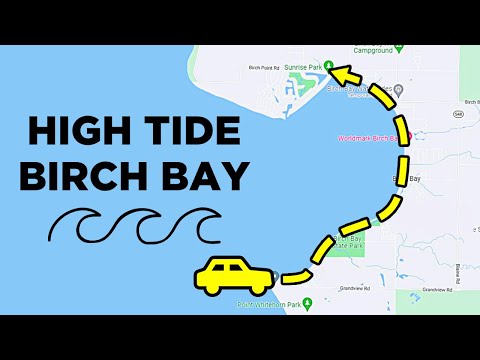 Winter High Tide: Birch Bay Drive South to North