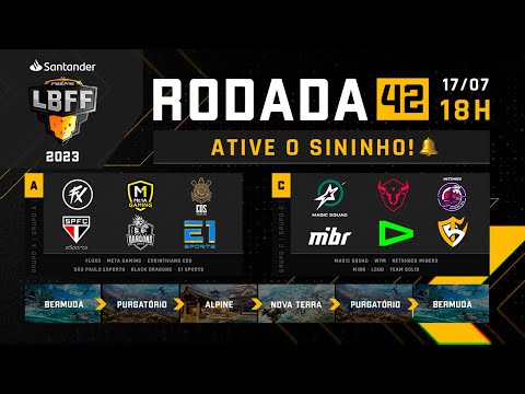 LBFF 2023 RODADA 42 AO VIVO - GRUPOS A E C | FREE FIRE ESPORTS BRASIL