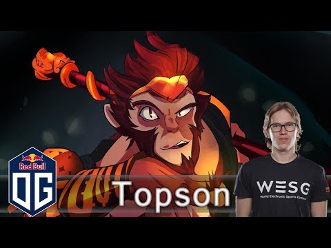OG.Topson Monkey King Gameplay - Ranked Match - OG Dota 2.