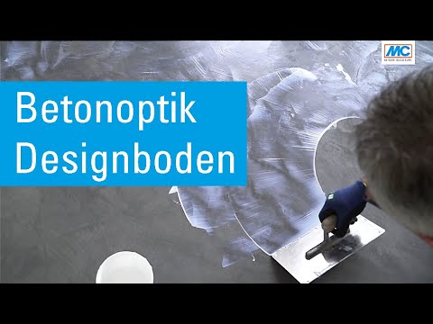 Design für Estrich- und Betonböden – Betonoptik auf dem Fußboden, einfach in Spachteltechnik gemacht