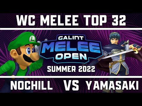 noChill (Luigi) vs Yamasaki (Marth) - West Coast Melee Top 32 - GMO Summer '22