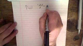 Cube Root of a negative number