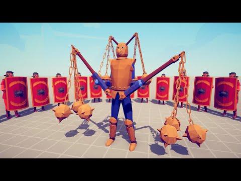 FLAIL MASTER vs 10x EVERY SHIELD UNIT | Totally Accurate Battle Simulator - TABS