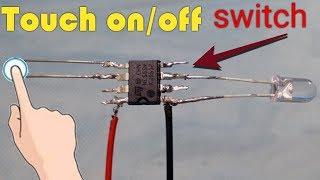 Simple Touch ON/OFF Switch /Touch Switch Use 555 Timer IC