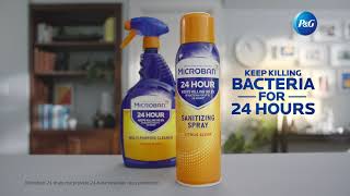 Product video: Microban 24 Hour Sanitizing Spray, Citrus Scent - PGC30130