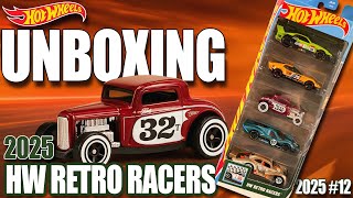 UNBOXING the New Hot Wheels 2025 HW RETRO RACERS 5-Pack!