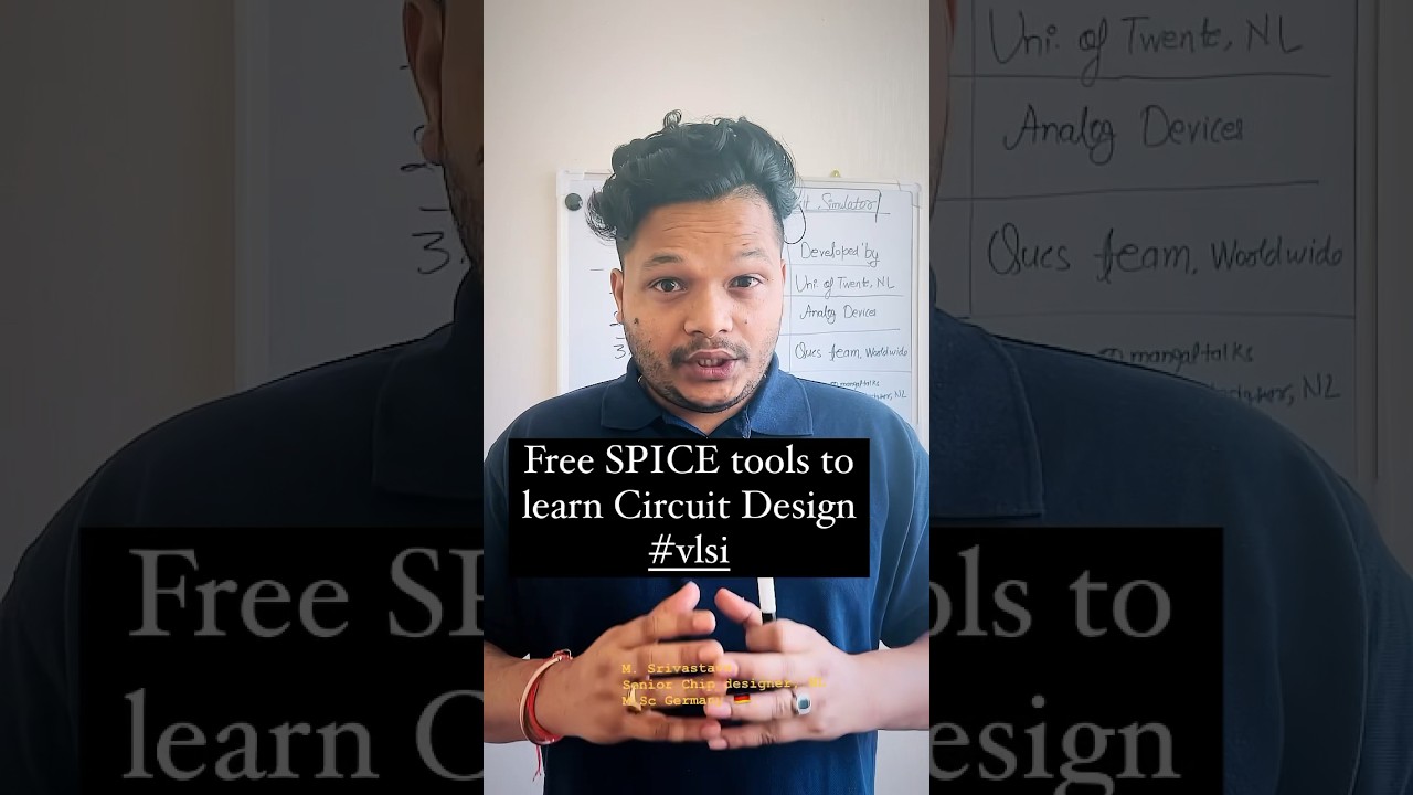 From Beginner to Pro: Learn Circuit/Chip Design with These Free Tools! 💪💪 #vlsi #chipdesign