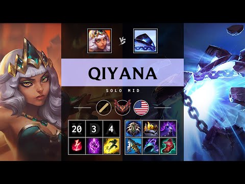 Qiyana Mid vs Xerath: Legendary - NA Grandmaster Patch 14.18