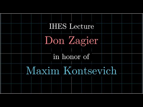 Don Zagier on Maxim Kontsevich